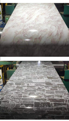 Μαρμάρινο ντυμένο σχέδιο φύλλο 0.203.00mm αλουμινίου για το ντεκόρ υλικού κατασκευής σκεπής ή τοίχων