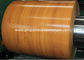 Σύνθετο αλουμινίου 3105 H24 ξύλινο σχέδιο PPAL χρώμα επικαλυμμένο αλουμινίου περιτύλιγμα προχρωματισμένο αλουμίνιο για την οροφή και τοίχο