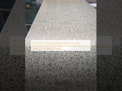 Σύνθετο 3003 Μαρμάρινο σχεδιασμένο μοτίβο επίστρωσης αλουμινίου 24Ga X 48Inch Προχρωματισμένο φύλλο αλουμινίου για το κτίριο προσόψεις