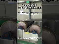 Έγχρωμη, ριγωτή περιέλιξη αλουμινίου