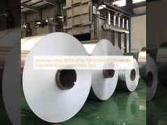 Φόλιο EcoTray από κράμα αλουμινίου 8011 (0,05 mm/1300 mm) για ανακυκλώσιμα δίσκια με γρήγορη κατάψυξη τροφίμων