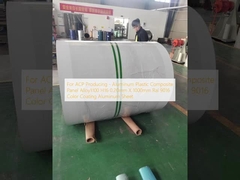 Για Παραγωγή ACP - Σύνθετο Πάνελ Αλουμινίου Πλαστικού Κράμα 1100 H16 0.20mm X 1000mm Ral 9016 Επικάλυψη Χρώματος Φύλλο Αλουμινίου