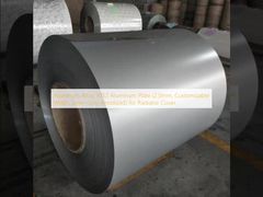 Πλάκα αλουμινίου από κράμα αλουμινίου 5052 (2,0 mm, προσαρμόσιμο πλάτος, ασημί-γκρι ανοδιωμένο) για κάλυμμα ψυγείου