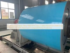 Διακόσμηση Κτιρίων Κράμα 1060 H24 Έγχρωμο Φύλλο Αλουμινίου 0,32 X 914mm Ral 9016 Aluminum Composite Panel Παραγωγή