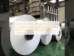 Υλικό ψύκτρας κλιματιστικού κράματος αλουμινίου 1100 φύλλο αλουμινίου (0,1–0,15 mm | Προσαρμοσμένο πλάτος | Υδρόφοβη επίστρωση)