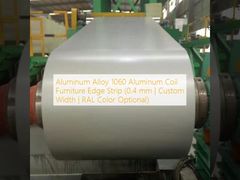 Λωρίδα άκρων επίπλων από κράμα αλουμινίου 1060 πηνίο αλουμινίου (0,4 mm | Προσαρμοσμένο πλάτος | Χρώμα RAL Προαιρετικό)