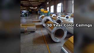 Έγχρωμα πάνελ οροφής αλουμινίου 30 ετών