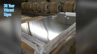 30 Year Signage Πλάκα Αλουμινίου RAL Χρώμα