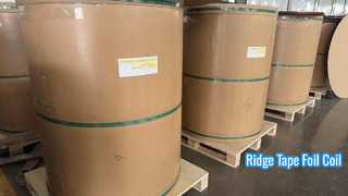 Κορυφογραμμή ταινία Foil Coil 0,10mm 45mm Πλάτος Προβαμμένο Αλουμίνιο