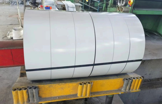 Σύνθετο 3003 1,00 mm Σκληρό Προχρωματισμένη λωρίδα αλουμινίου υψηλής γυαλιστερή λευκής χρωστικής αλουμινίου περιτύλιγμα που χρησιμοποιείται για την κατασκευή γράμματος κανάλου