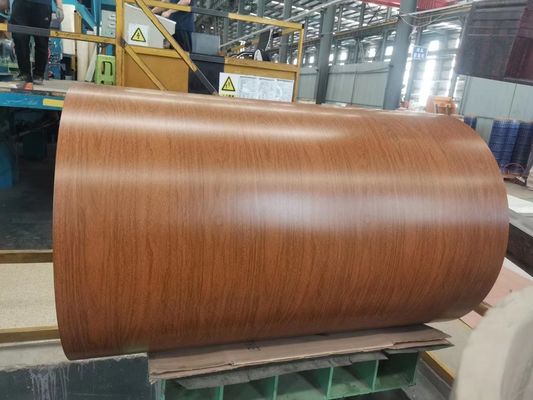 1000mm πλάτος ξύλινο σχέδιο μοτίβο επικάλυψη χρώμα επικάλυψη αλουμινίου περιτύλιγμα για πόρτες και παράθυρα κυλίνδρων