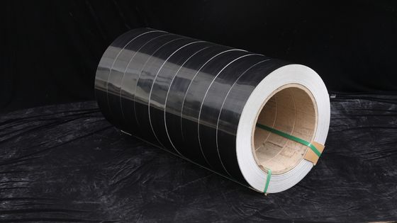 Υψηλής λάμψης μαύρο χρώμα επικαλυμμένο φύλλο αλουμινίου για σημάδια και διακοσμήματα