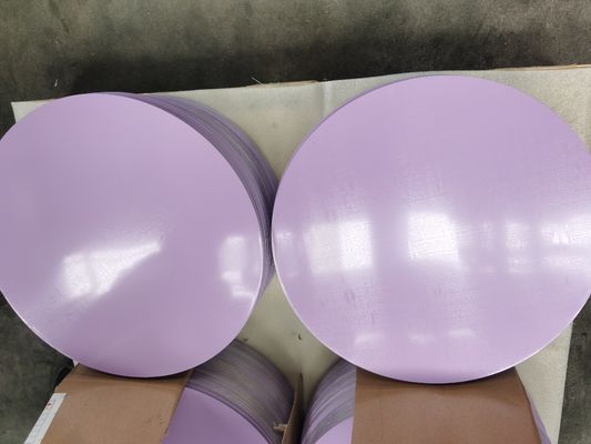 Σύνθετο1060 Βαθιά ζωγραφική αλουμίνιο 0,70 X 440mm Διαμέτρου υψηλής γυαλιστερό ζωγραφισμένο αλουμίνιο δίσκους / κύκλους για την κατασκευή κουζίνας