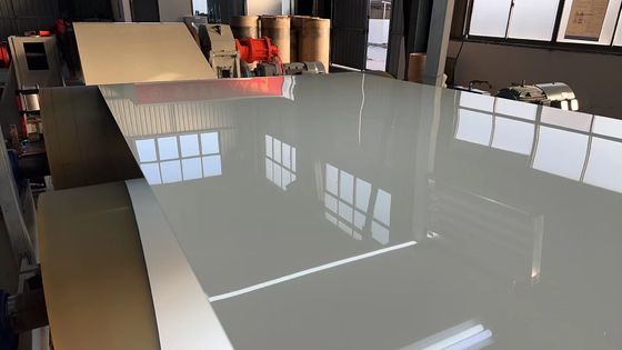 0.75mm X 48' κράμα 3105 Kynar PVDF Ματ γκρίζο Ral 7046 Χρώμα Προχρωματισμένο αλουμινένιο περιτύλιγμα για φύλλο οροφής από αλουμίνιο