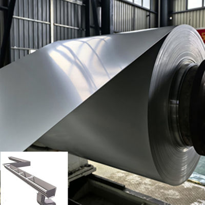 Σύνθετο 3105 Ral 7035 Γκρίζο χρώμα 26 μέτρο 0,45mm πάχος 350mm πλάτος PE Προχρωματισμένο αλουμινένιο περιτύλιγμα για την κατασκευή αλουμινένιου χωνιού