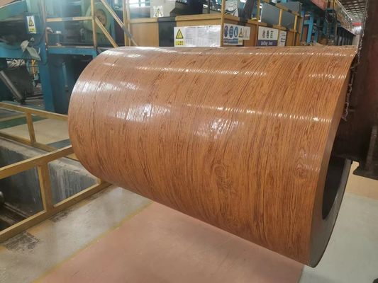 1100 H24 0,6 mm ξύλινο σπόρο Προχρωματισμένο αλουμινένιο φύλλο περιτύλιγμα για διακοσμητικά υλικά πόρτας
