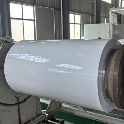 2.4mm παχύ & 1250mm πλάτος Polyester Προχρωματισμένο αλουμίνιο περιτύλιγμα που χρησιμοποιείται στην κατασκευή κάψουλας κατασκήνωσης