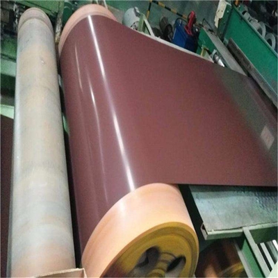 Alloy3105 0.28mm πάχους 133mm πλάτος αντιαρματισμού προ-ζωγραφισμένη λωρίδα αλουμινίου για την κυλινδρική κουρτίνα που κάνει σκοπό