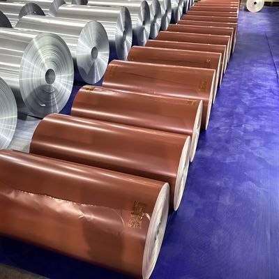 Έγχρωμο φύλλο αλουμινίου πάχους 0,08mm ποιότητας AA1100 για εφαρμογή σε συστήματα στέγης