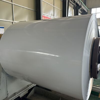 Πάχος .027 x 11 3/4'' πλάτος λευκού γυαλιστερού αλουμινίου για την κατασκευή υδρορροών 5''