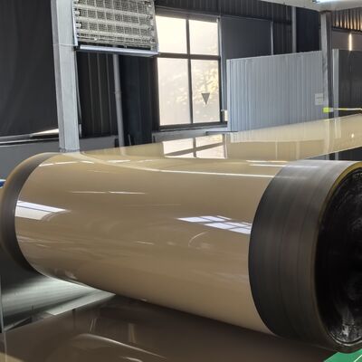 Σύνθεση 3105 Προχρωματισμένη περιτύλιξη αλουμινίου με PPG Kynar PVDF επίστρωση σε ματ γκρι RAL 7046 για τα φύλλα οροφής