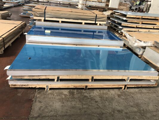 Ανθεκτικό στις γρατσουνιές μπλε φιλμ προστατευμένο φύλλο αλουμινίου καθρέφτη 0,3mm για περιβλήματα ηλεκτρονικών συσκευών