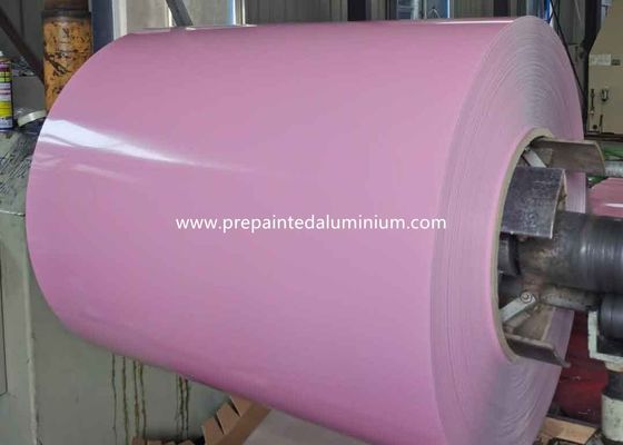 Ροζ χρώμα 0,45mm 1200mm Προχρωματισμένο αλουμινίου περιτύλιγμα που χρησιμοποιείται για την παραγωγή κατσαρόλας